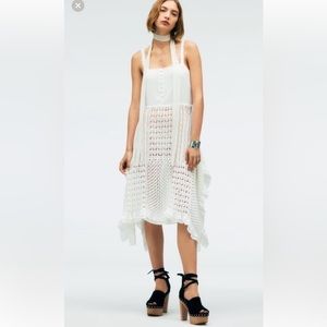 NWT ZARA Studio23 WHITE CROCHET COMBINATION POINTELLE DRESS
LIMITEDEDITION S NEW